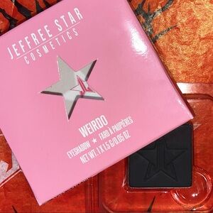 Jeffree Star Cosmetics Artistry Eyeshadow Single WEIRDO Black Matte Makeup NEW